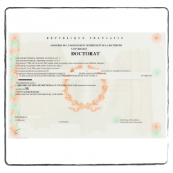 Diplôme de doctorat - traduction assermentée & certifiée