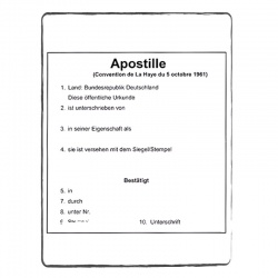 Beglaubigte Übersetzung Apostille | ACS Ihr Übersetzungsbüro OnlineShop